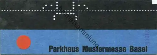 Schweiz - Basel - Parkhaus Mustermesse Basel - Parkschein