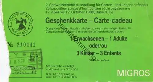 Schweiz - Basel - 2. Schweizerische Ausstellung für Garten- und Landschaftsbau - Geschenkkarte