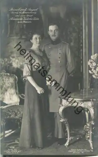 Prinz Ernst August Herzog von Braunschweig und seine Braut Prinzessin Viktoria Luise von Preussen