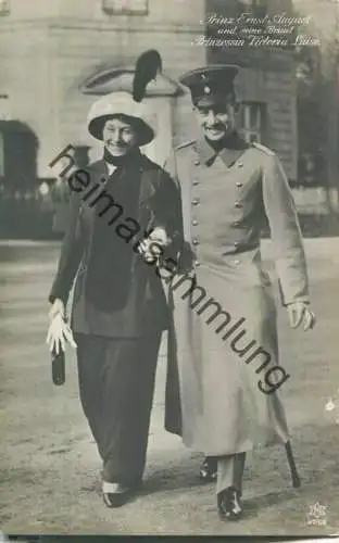 Prinz Ernst August und seine Braut Prinzessin Victoria Luise