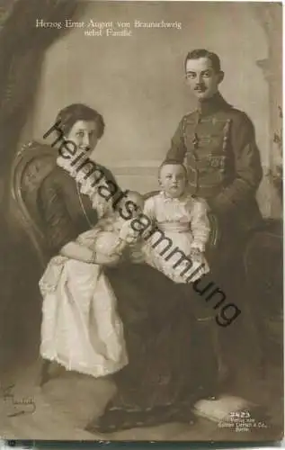 Herzog Ernst August von Braunschweig nebst Familie - Künstlerkarte Felix Ehrlich - Verlag Gustav Liersch & Co. Berlin