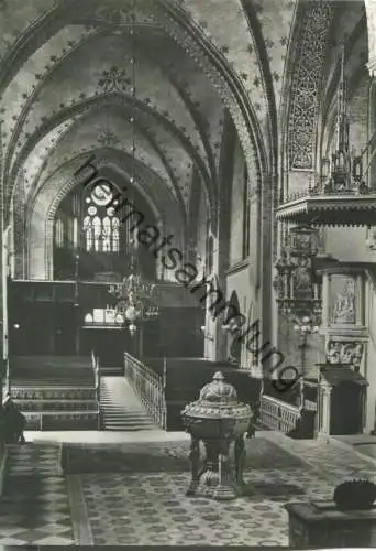 Güstrow - Dom - Inneres nach Westen - Verlag H. C. Schmiedicke Leipzig