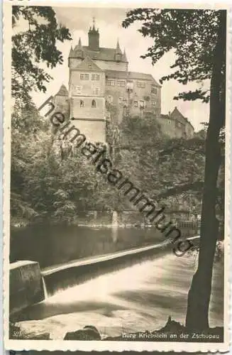 Burg Kriebstein an der Zschopau - Foto-Ansichtskarte - Verlag W. Wagler Chemnitz