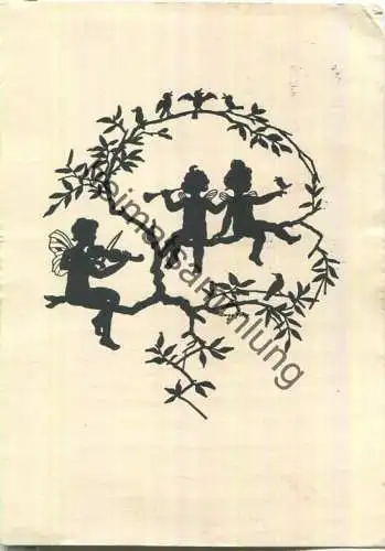 Elfen und Vögelchen - signiert Inge Fehr - Herausgeber Reichsbund der Körperbehinderten e. V. Berlin