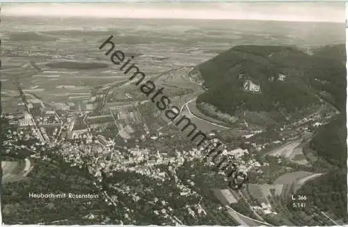 Heubach mit Rosenstein - Foto-Ansichtskarte - Verlag Hildenbrand Göppingen