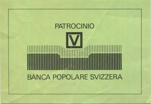 Schweiz - Locarno - Chiostro della Magistrale - Piazza San Francesco - Camelie a Locarno - Eintrittskarte 1989