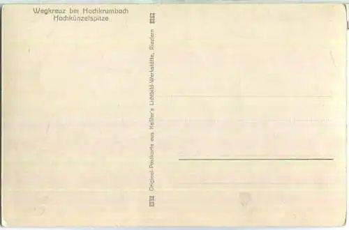 Wegkreuz bei Hochkrumbach - Hochkünzelspitze - Verlag Foto-Kessler Riezlern