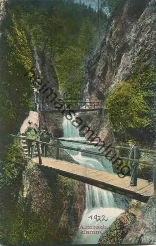 Almbachklamm - Verlag Gebr. Metz Tübingen 20er Jahre