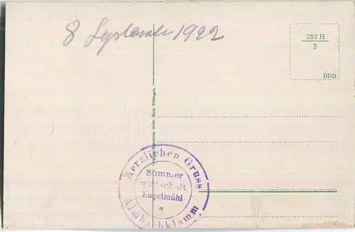 Almbachklamm - Verlag Gebr. Metz Tübingen 20er Jahre