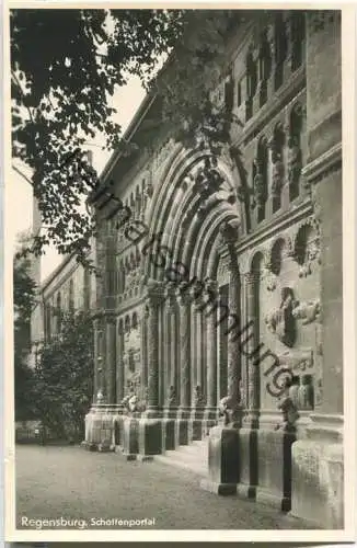 Regensburg - Schottenportal - Foto-Ansichtskarte - Verlag Gebr. Metz Tübingen