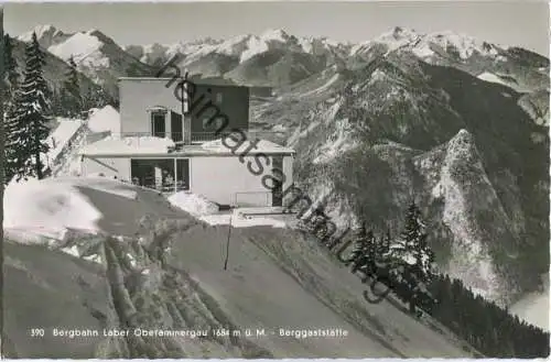Bergbahn Laber Oberammergau - Berggaststätte - Foto-Ansichtskarte - Verlag H. Kronburger Oberammergau