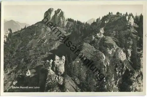 Ettaler Manndl vom Laber - Foto-Ansichtskarte - Verlag W. Pfingstl Oberammergau