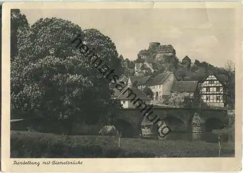 Trendelburg mit Diemelbrücke - Foto-Ansichtskarte - Verlag Bruno Hansmann Kassel
