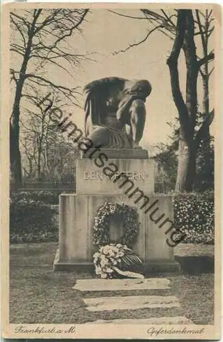 Frankfurt am Main - Opferdenkmal - Verlag D. G. i. F. Nr. 113