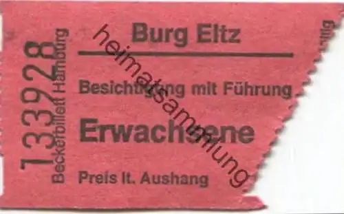 Deutschland - Burg Eltz - Besichtigung und Führung Erwachsene