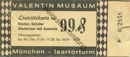 Deutschland - München - Valentin Musäum - Eintrittskarte