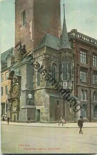 Praha - Staromestska radnice orloj a arkyr - Edition D. Kosiner a spol Praha - Stempel Königliche Weinberge