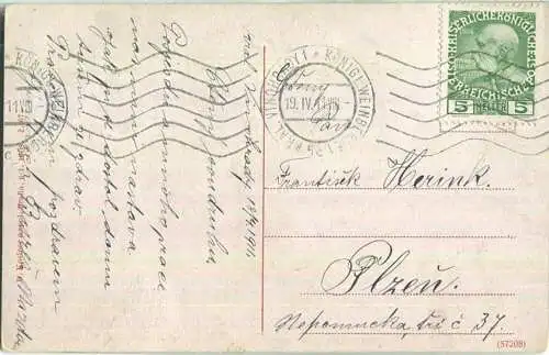 Praha - Staromestska radnice orloj a arkyr - Edition D. Kosiner a spol Praha - Stempel Königliche Weinberge