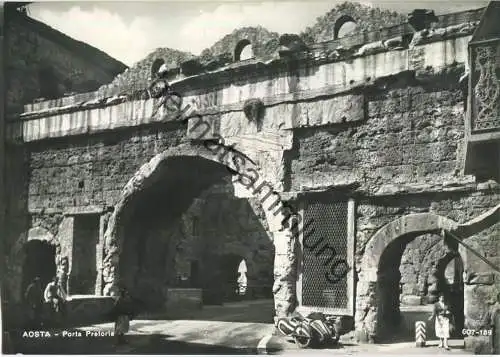 Aosta - Porta Pretoria - Foto-Ansichtskarte - Ediz. A. Dolando Aosta