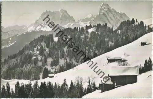 Schönried - Gummfluh und Rüblihorn - Foto-Ansichtskarte - Verlag Photoglob-Wehrli Zürich