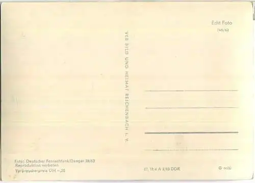 Werner Toelcke - Deutscher Fernsehfunk Denger 1963 - Verlag VEB Bild und Heimat Reichenbach