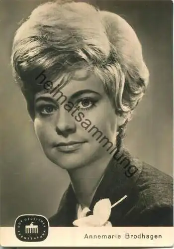 Annemarie Brodhagen - Deutscher Fernsehfunk Winkler 1962 - Verlag VEB Bild und Heimat Reichenbach