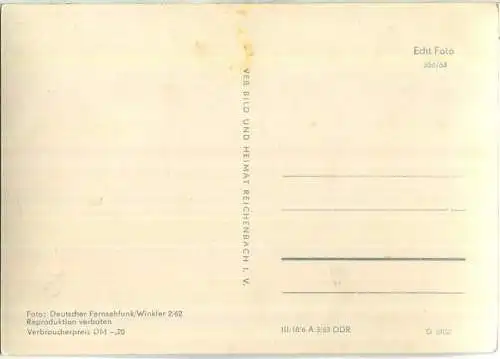 Annemarie Brodhagen - Deutscher Fernsehfunk Winkler 1962 - Verlag VEB Bild und Heimat Reichenbach