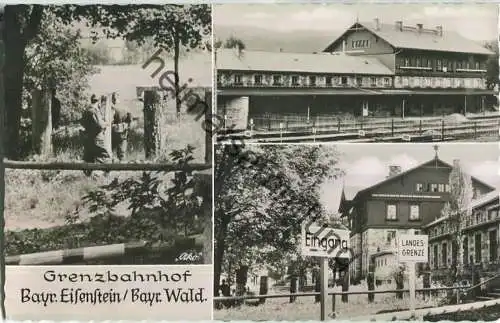 Bayrisch Eisenstein - Grenzbahnhof - Foto-AK