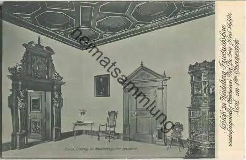 Heidelberg - Schloss - Friedrichsbau - Saal im ersten Obergeschoss - Verlag Walter Münch & Co Karlsruhe