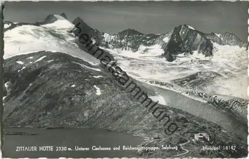 Zittauer Hütte - Unterer Gerlossee - Reichenspitzgruppe - Foto-Ansichtskarte - Verlag Schöllhorn & Co Innsbruck