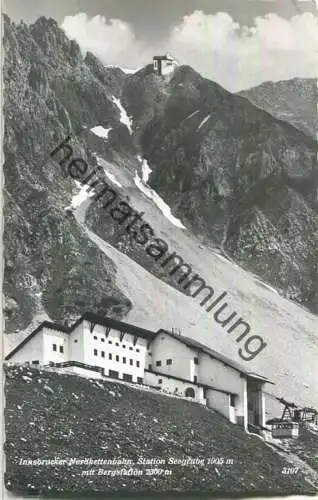 Innsbrucker Nordkettenbahn - Station Seegrube - Bergstation - Foto-Ansichtskarte - Verlag Chizzali Innsbruck