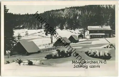 Mönichkirchen - Schwaig - Foto-Ansichtskarte - Verlag L & H 73087