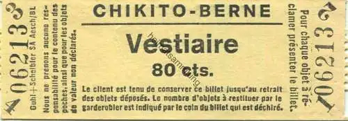 Schweiz - Bern - Chikito-Berne - Vestiaire - Eintrittskarte