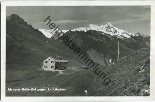 9971 Matrei in Osttirol - Matreier Kalsertörl gegen Gr. Glockner - Foto-Ansichtskarte - Verlag Photo Schneeberger Matrei