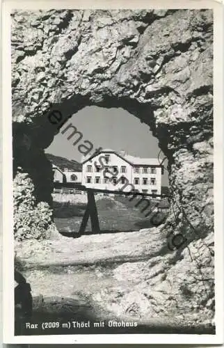 Rax - Thörl mit Ottohaus - Foto-Ansichtskarte - Verlag F. Martin Wien - Hüttenstempel