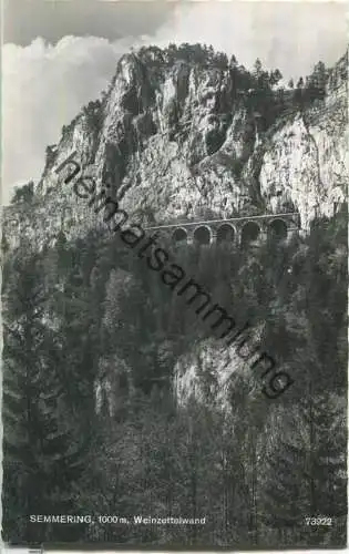 Semmering - Weinzettelwand - Foto-Ansichtskarte - Verlag P. Ledermann Wien