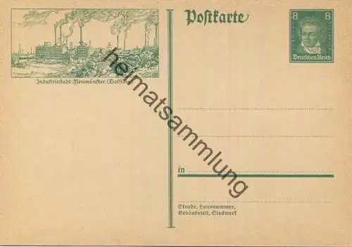 Neumünster - Holstein - Bildpostkarte 1927 - Ganzsache
