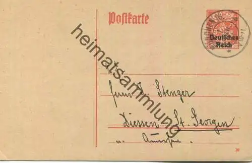 DR P124 - Aufbrauchsausgabe für Bayern - bedarfsgelaufen 1.06.1921