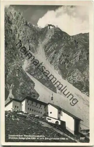 Innsbrucker Nordkettenbahn - Station Seegrube - Bergstation - Foto-Ansichtskarte - Nebenstempel - Verlag Chizzali