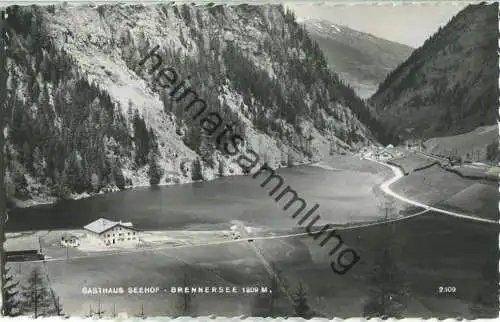 Brennersee - Gasthaus Seehof - Foto-Ansichtskarte - Verlag Much Heiss Nachf. Innsbruck