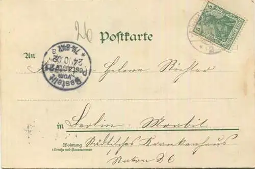 Berlin - Wannsee - Farblithographie - Verlag J. Miesler Berlin gel. 1902