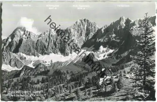 Austria-Hütte - Dachstein - Foto-Ansichtskarte - Verlag Alfred Gründler Salzburg