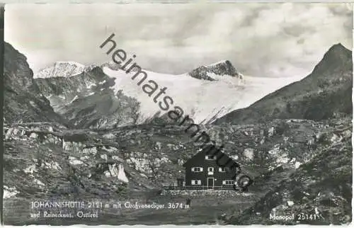 Johannishütte - Grossvenediger - Rainerkees - Foto-Ansichtskarte - Verlag Schöllhorn & Co Innsbruck