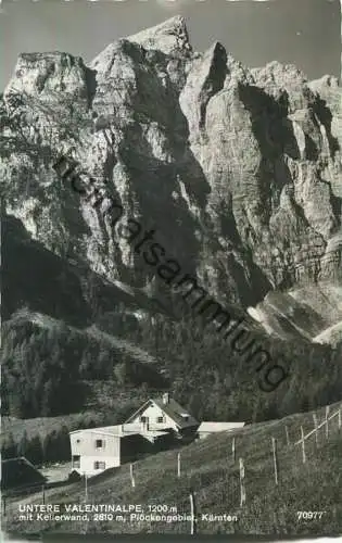 Untere Valentinalpe - Kellerwand - Plöckengebiet - Foto-Ansichtskarte - Verlag P. Ledermann Wien