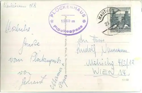 Plöckenhaus - Cellon - Foto-Ansichtskarte - Verlag F. Martin Wien