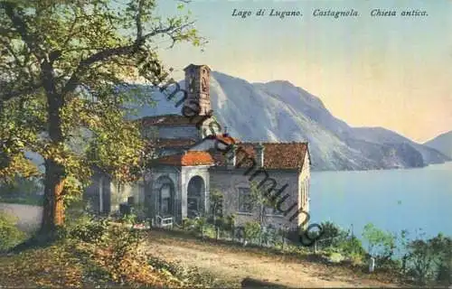 Lago di Lugano - Castagnola - Chiesa antica - Verlag E. Goetz Luzern