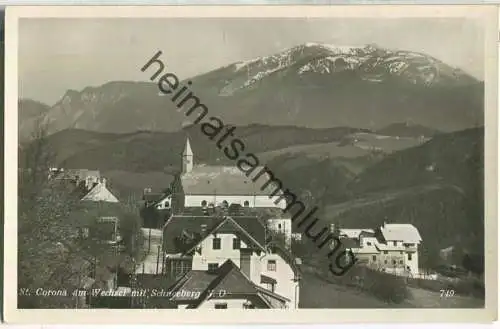 St. Corona am Wechsel -  - Foto-Ansichtskarte ohne Verlagsangabe