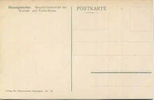 Rhonegletscher - Verlag Chr. Brennenstuhl Meyringen