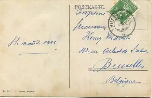Hospenthal - Spitzliberg - Verlag Fr. Beeler Brunnen - gel. 1912