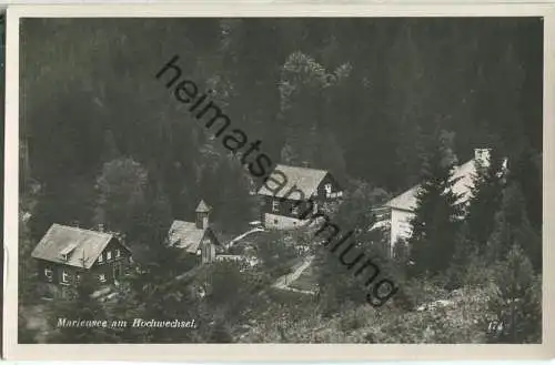 Mariensee am Hochwechsel - Foto-Ansichtskarte ohne Verlagsangabe